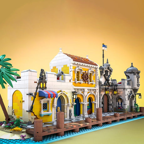 MOC-71657 & MOC-108172 Pirate Harbor Fortress Bundle Building Blocks-LesDiy-MOC-