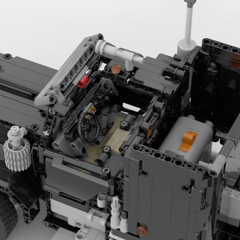 MOC - 72820 1/17 Technology RC Engineering Truck Trailer - LesDiy - 