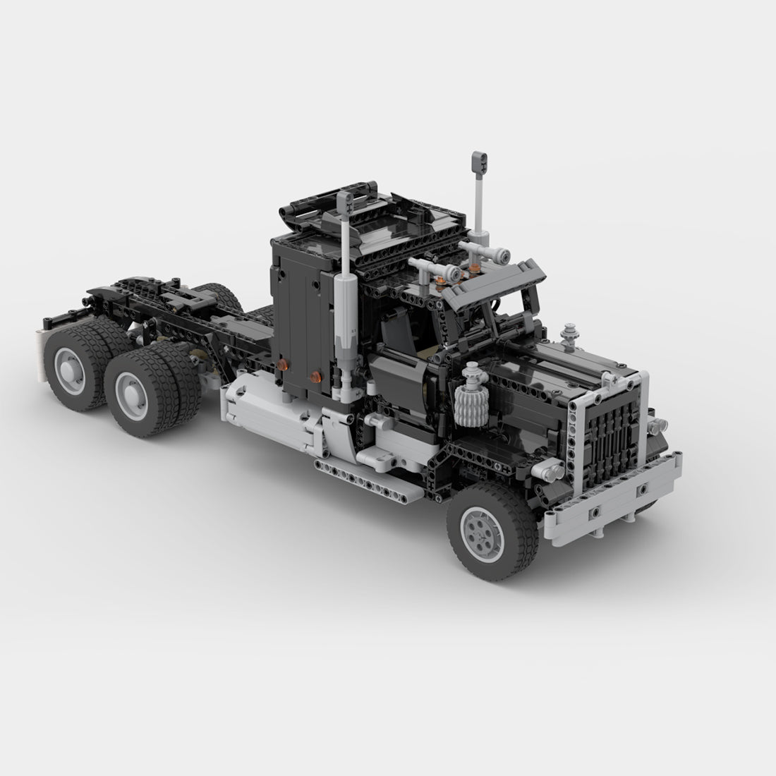 MOC - 72820 1/17 Technology RC Engineering Truck Trailer - LesDiy - 