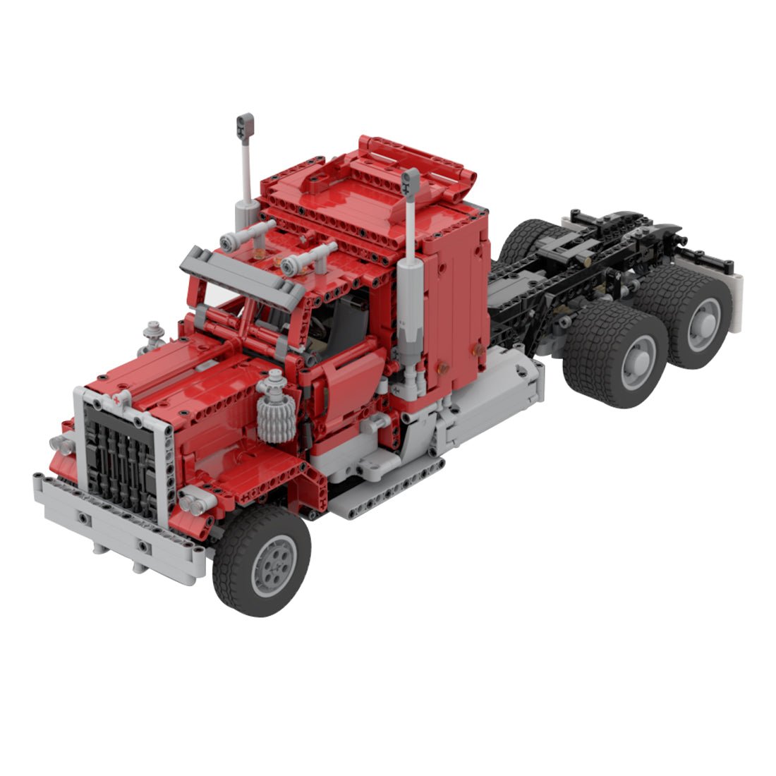 MOC - 72820 1/17 Technology RC Engineering Truck Trailer - LesDiy - 