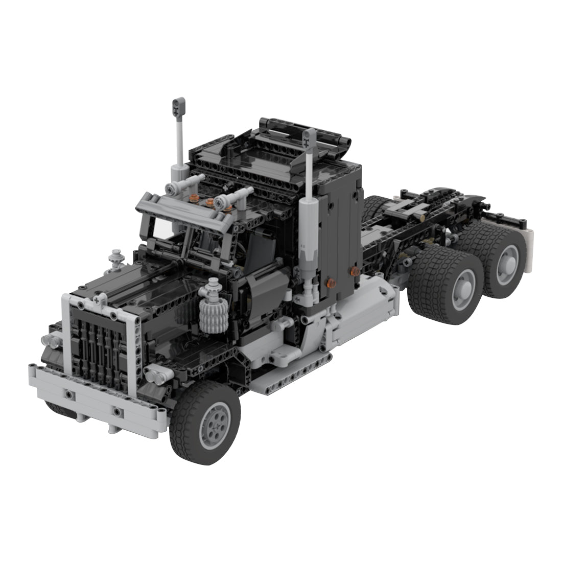 MOC - 72820 1/17 Technology RC Engineering Truck Trailer - LesDiy - 