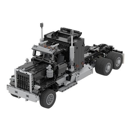 MOC - 72820 1/17 Technology RC Engineering Truck Trailer - LesDiy - 