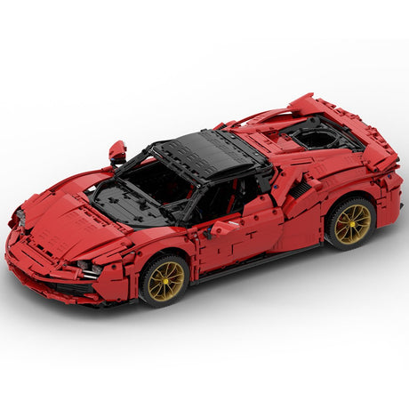 MOC - 72952 1:8 Scale Highway Super Sports Car - LesDiy - 