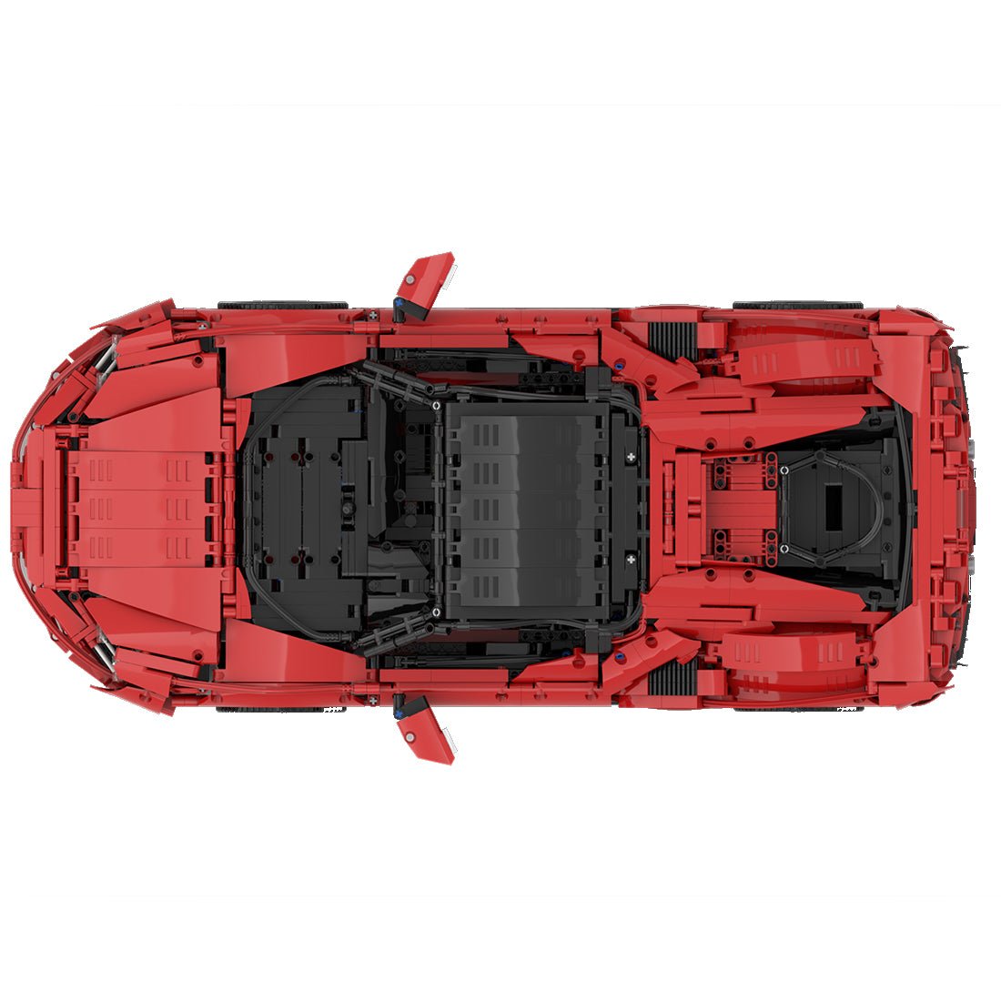 MOC - 72952 1:8 Scale Highway Super Sports Car - LesDiy - 