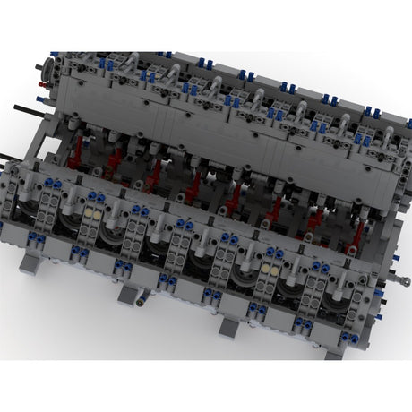 MOC - 73232 V16 Diesel Engine Model - LesDiy - 
