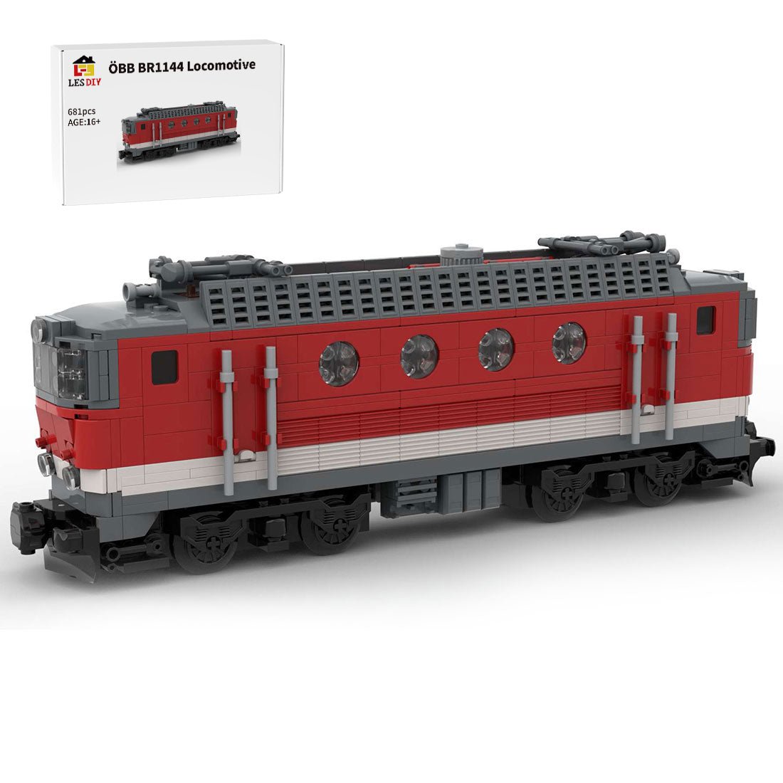 MOC - 73261 ÖBB BR 1144 Building Blocks - LesDiy - Locomotive