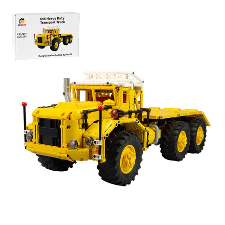 MOC-74555 Berliet T100 6x6 Heavy-Duty Transport Truck Building Blocks-LesDiy-MOC-