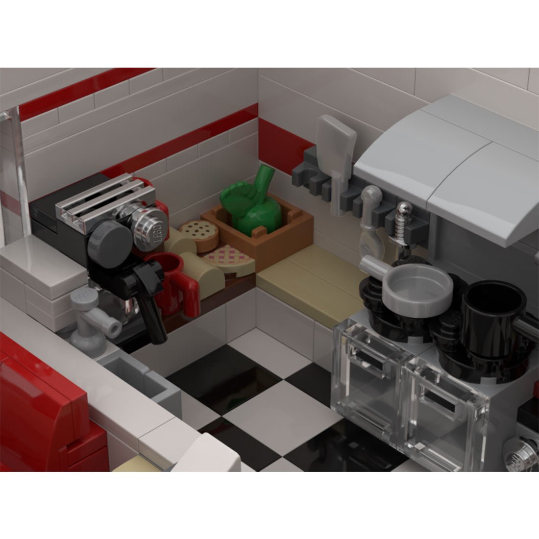 MOC - 74851 Frank's Corner Diner - LesDiy - 