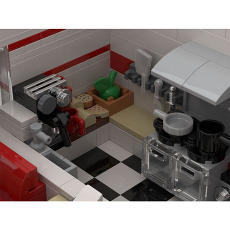 MOC - 74851 Frank's Corner Diner - LesDiy - 