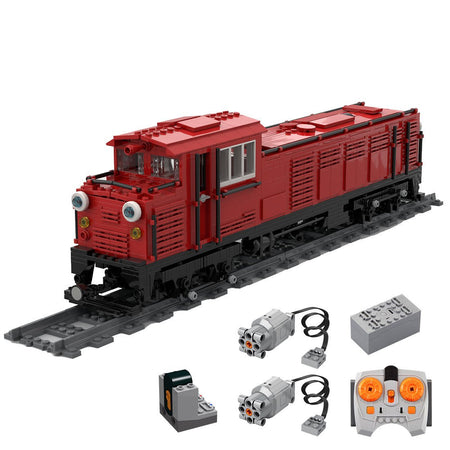 MOC-75548 Japanese DL 43 Locomotive Building Blocks | LesDiy