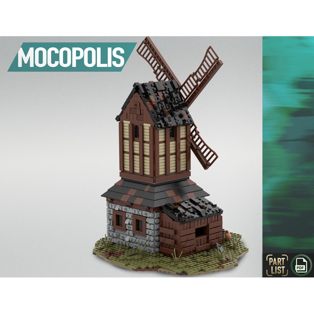 MOC - 76464 MOC Medieval Mill - LesDiy