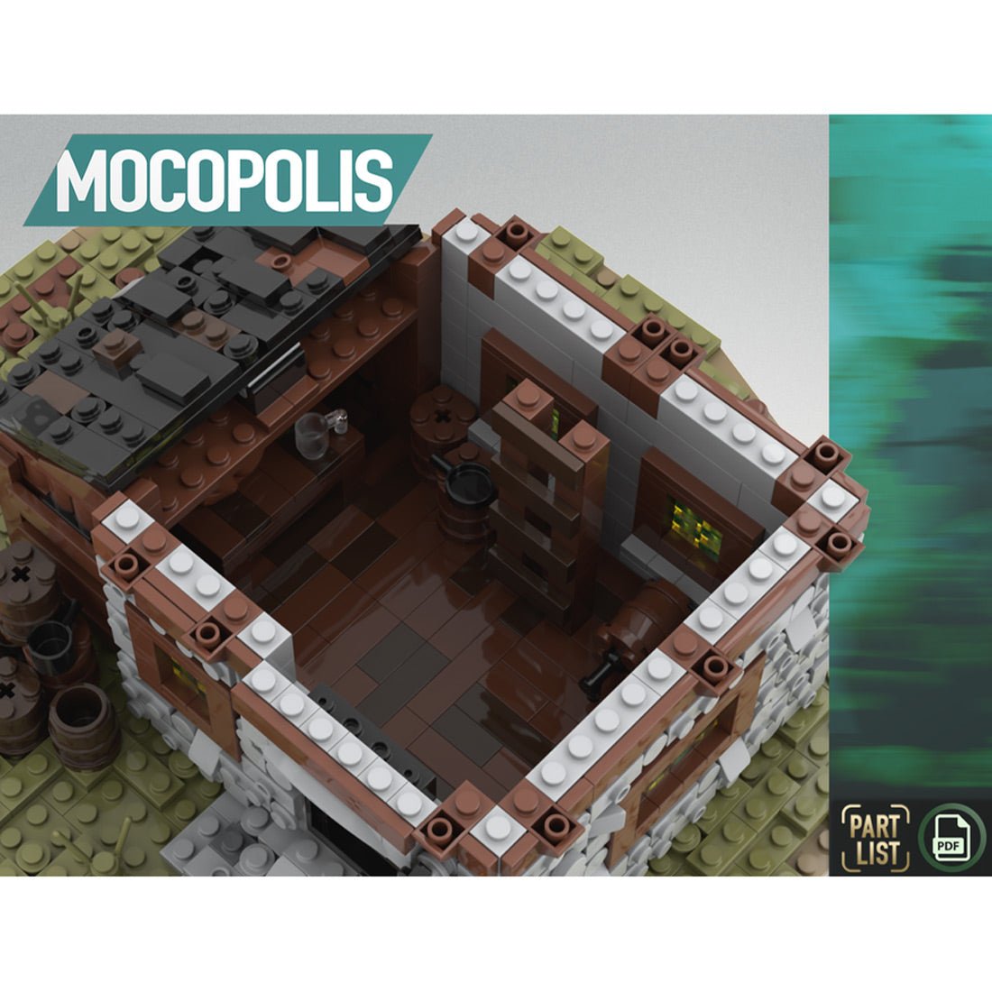 トールペイント ミルミル MOC-76464 MOC Medieval Mill | LesDiy
