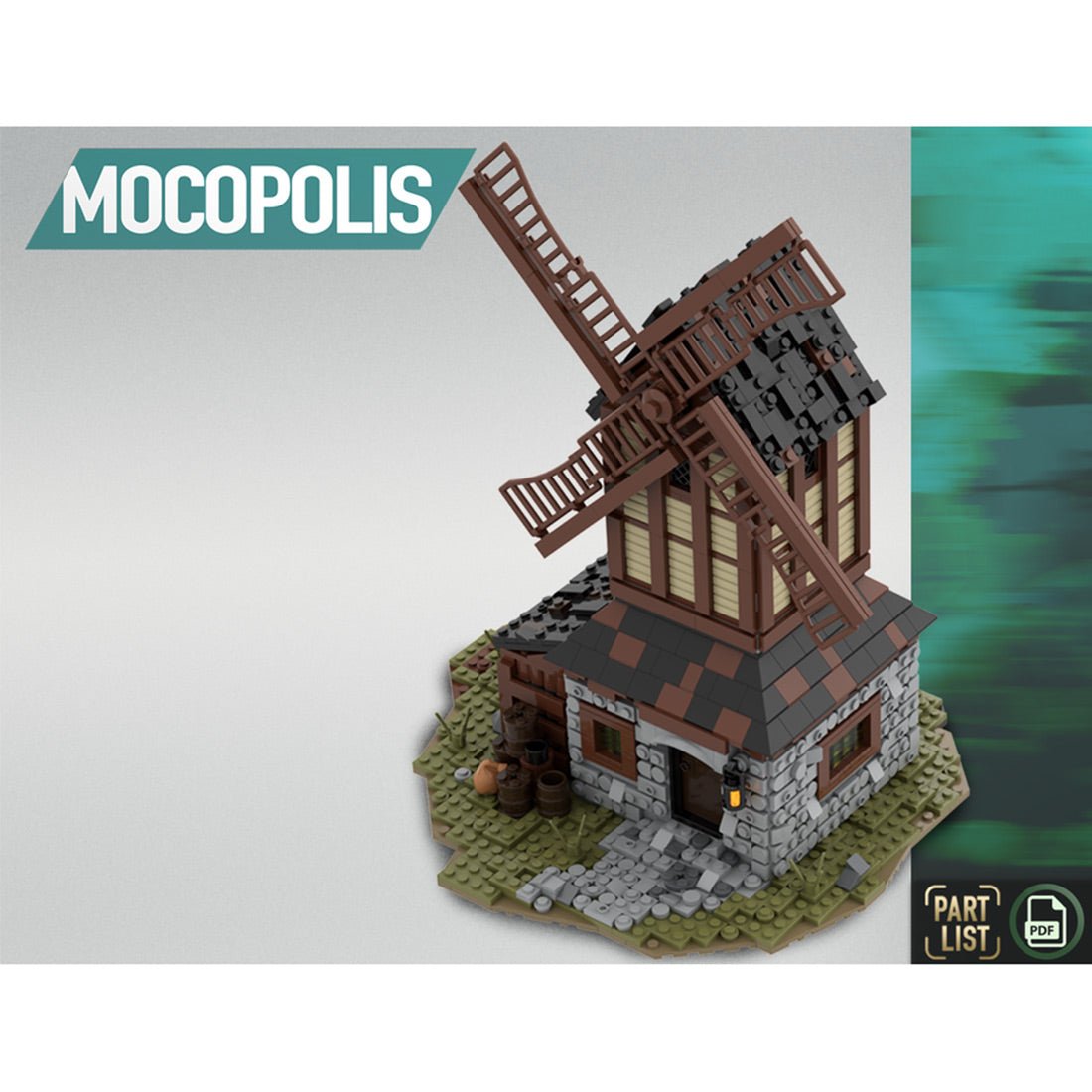 MOC - 76464 MOC Medieval Mill - LesDiy