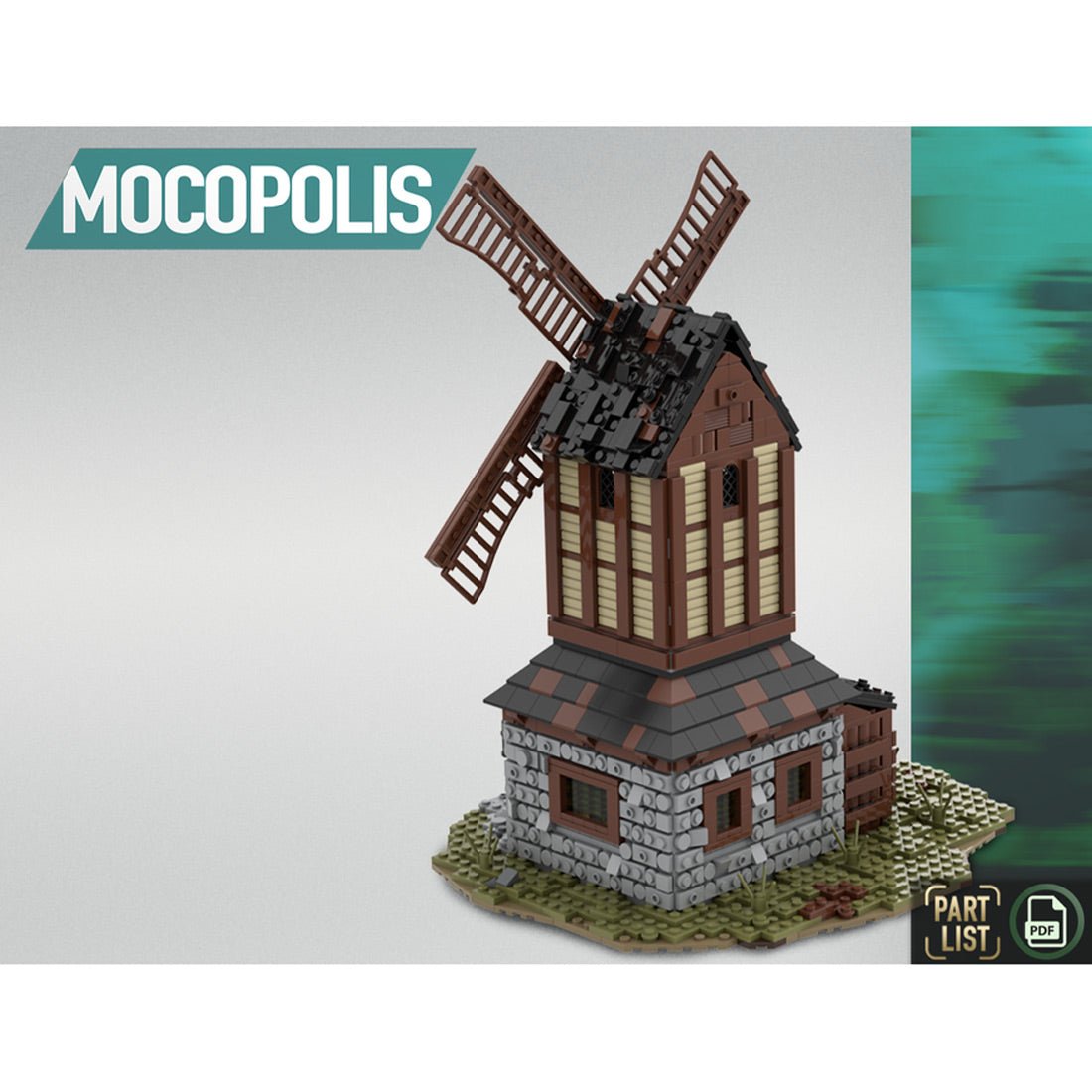 MOC - 76464 MOC Medieval Mill - LesDiy