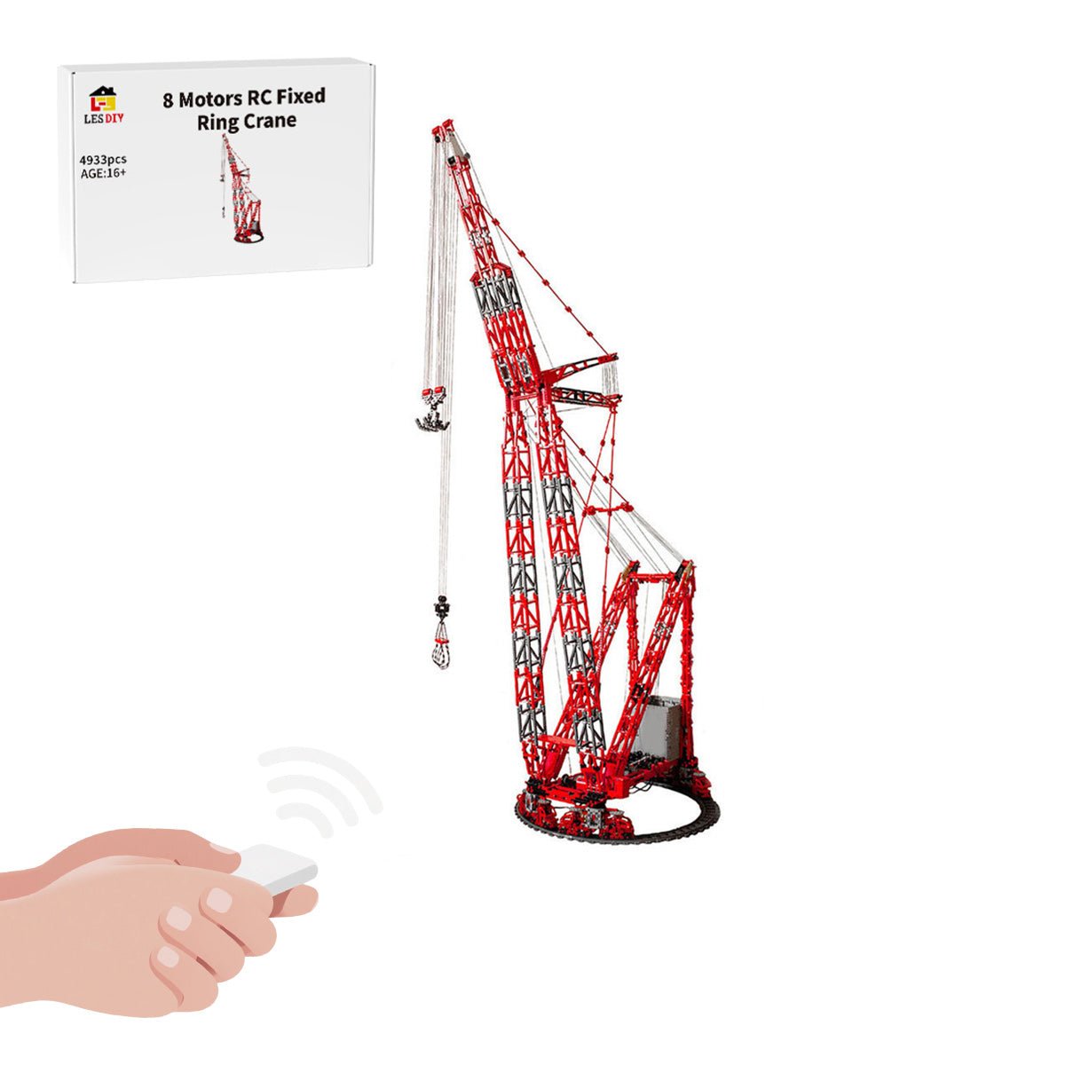 MOC - 77733 Technic Mammoet PTC - 200 - DS SSL Ring Crane Building Blocks - LesDiy - Building Blocks