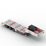 MOC - 78480 Flatbed 3 axle trailer Building Blocks - LesDiy - Crane