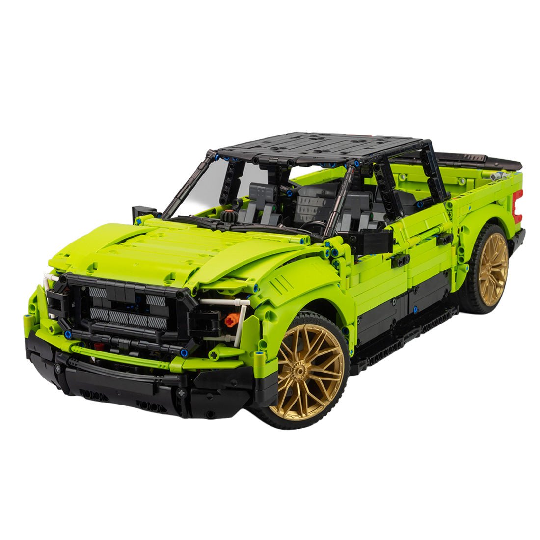 MOC-78624 Ford F-150 1:8 Scale Low-Rider Custom Pickup Truck Building Blocks-LesDiy-MOC-