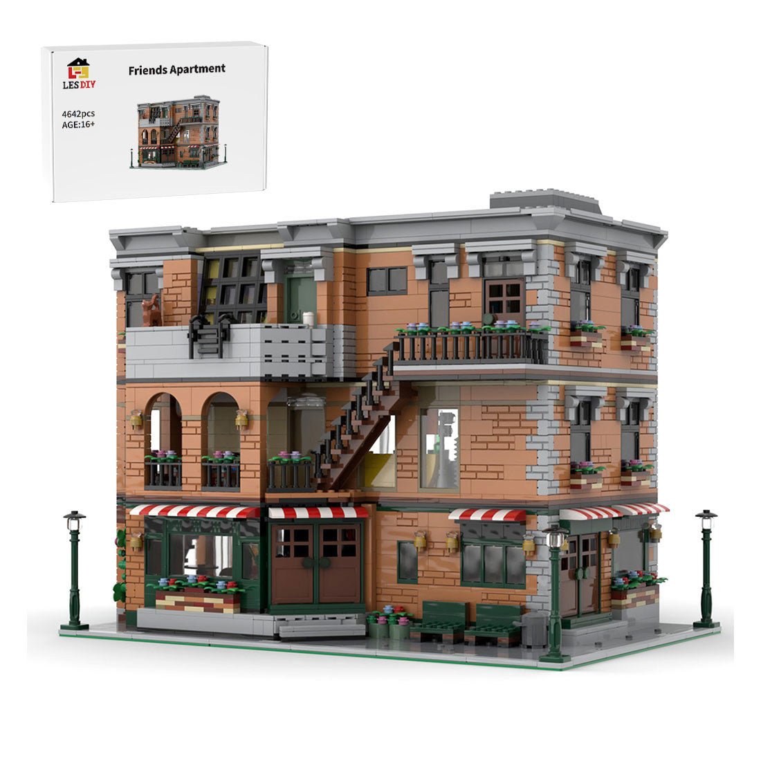 MOC - 79570 Friends Apartment Building Blocks - LesDiy - MOC