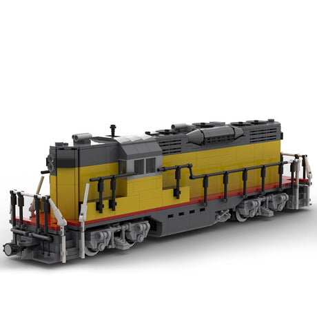 MOC - 79699 GP9 Train (Version 2) Building Blocks - LesDiy - Locomotive