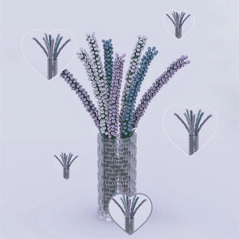 MOC 8 Bouquets Lavenders - LesDiy