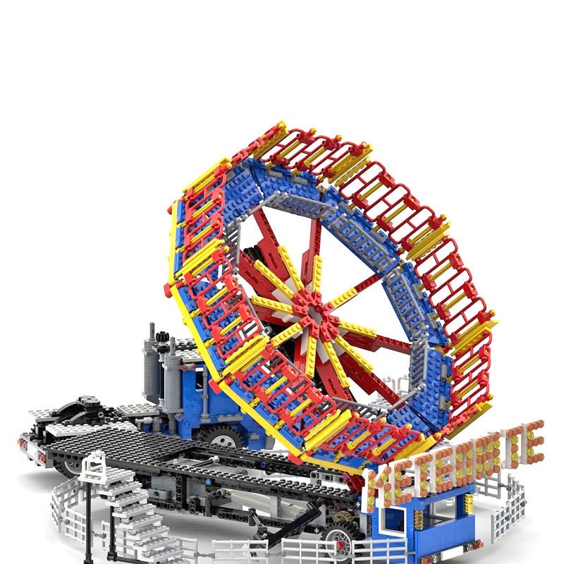 MOC-80218 Fairground Meteorite Ride Building Blocks | LesDiy