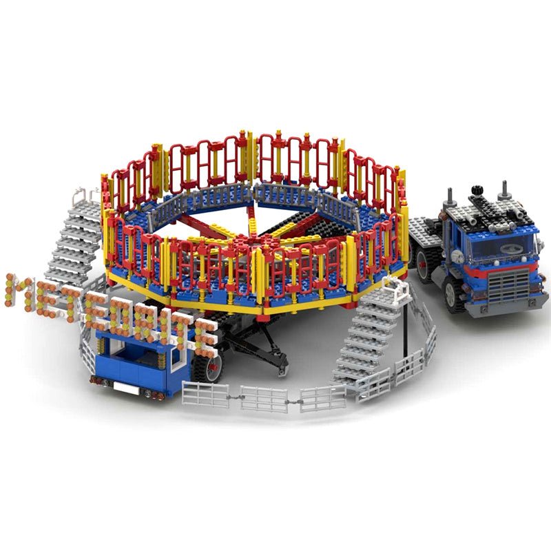 MOC-80218 Fairground Meteorite Ride Building Blocks | LesDiy