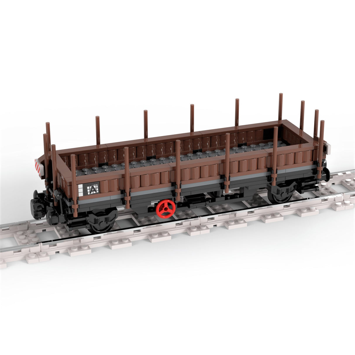 MOC - 81218 Railway Train Loadable Open Carriage for Lego - LesDiy