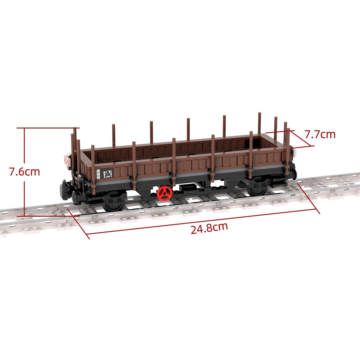 MOC - 81218 Railway Train Loadable Open Carriage for Lego - LesDiy