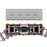 MOC - 81221 Railway Train Loadable Closed Carriage for Lego - LesDiy