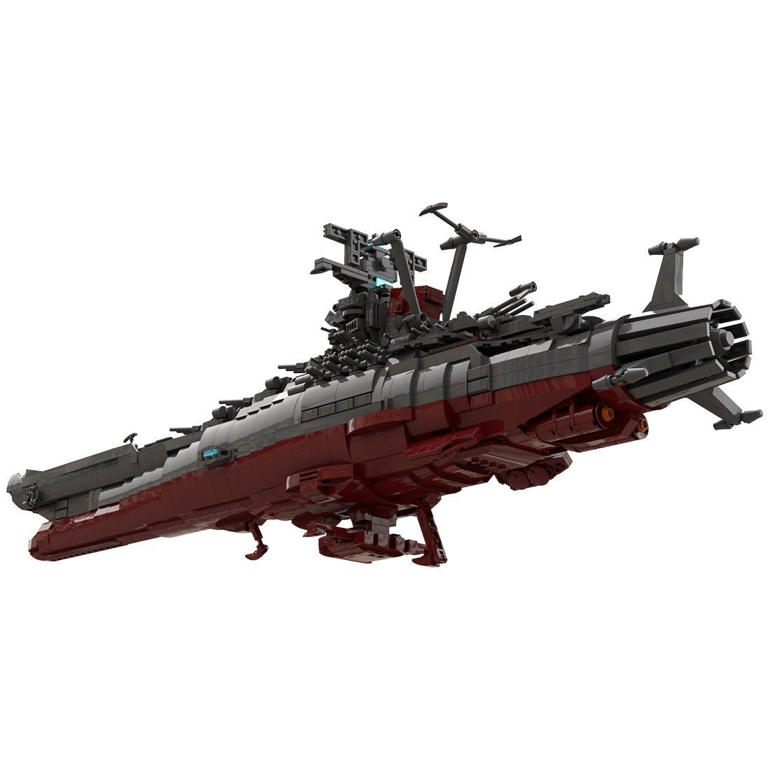 MOC - 81382 Space Battleship Yamato 2199 (Star Blazers) Building Blocks - LesDiy - 
