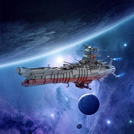 MOC - 81382 Space Battleship Yamato 2199 (Star Blazers) Building Blocks - LesDiy - 