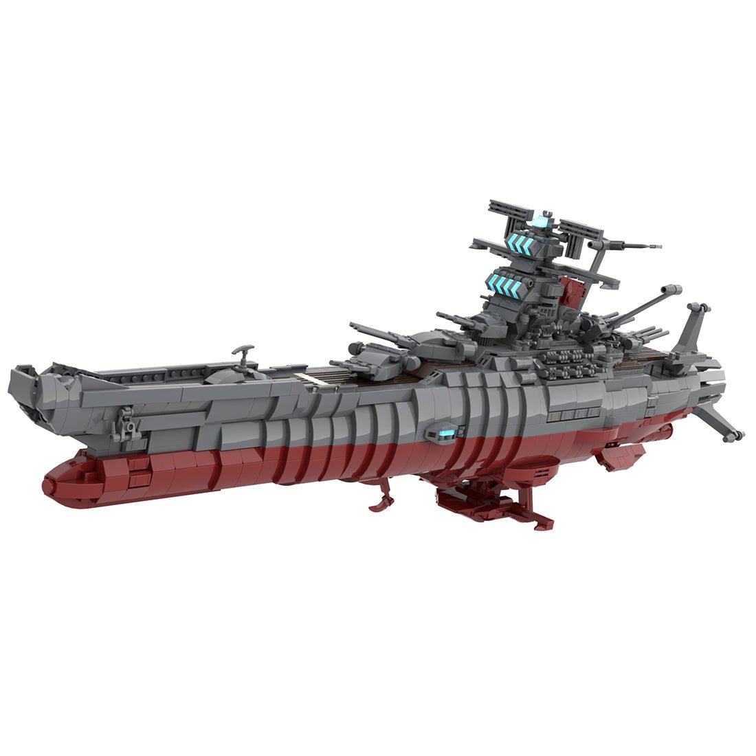 MOC - 81382 Space Battleship Yamato 2199 (Star Blazers) Building Blocks - LesDiy - 