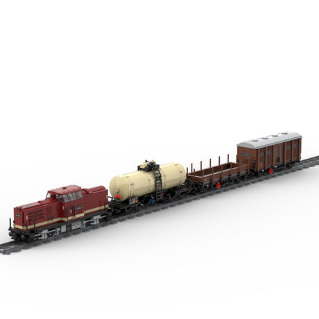 MOC - 81729 European Railway Train Internal Combustion for Lego - LesDiy