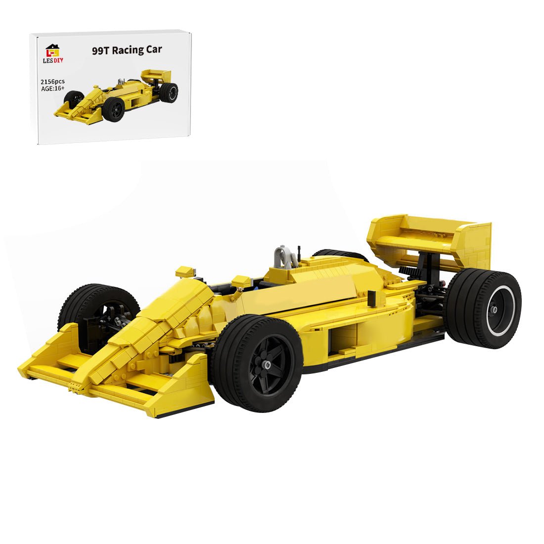 MOC - 81894 Lotus 99T - scale 1:8 Building Blocks - LesDiy - 