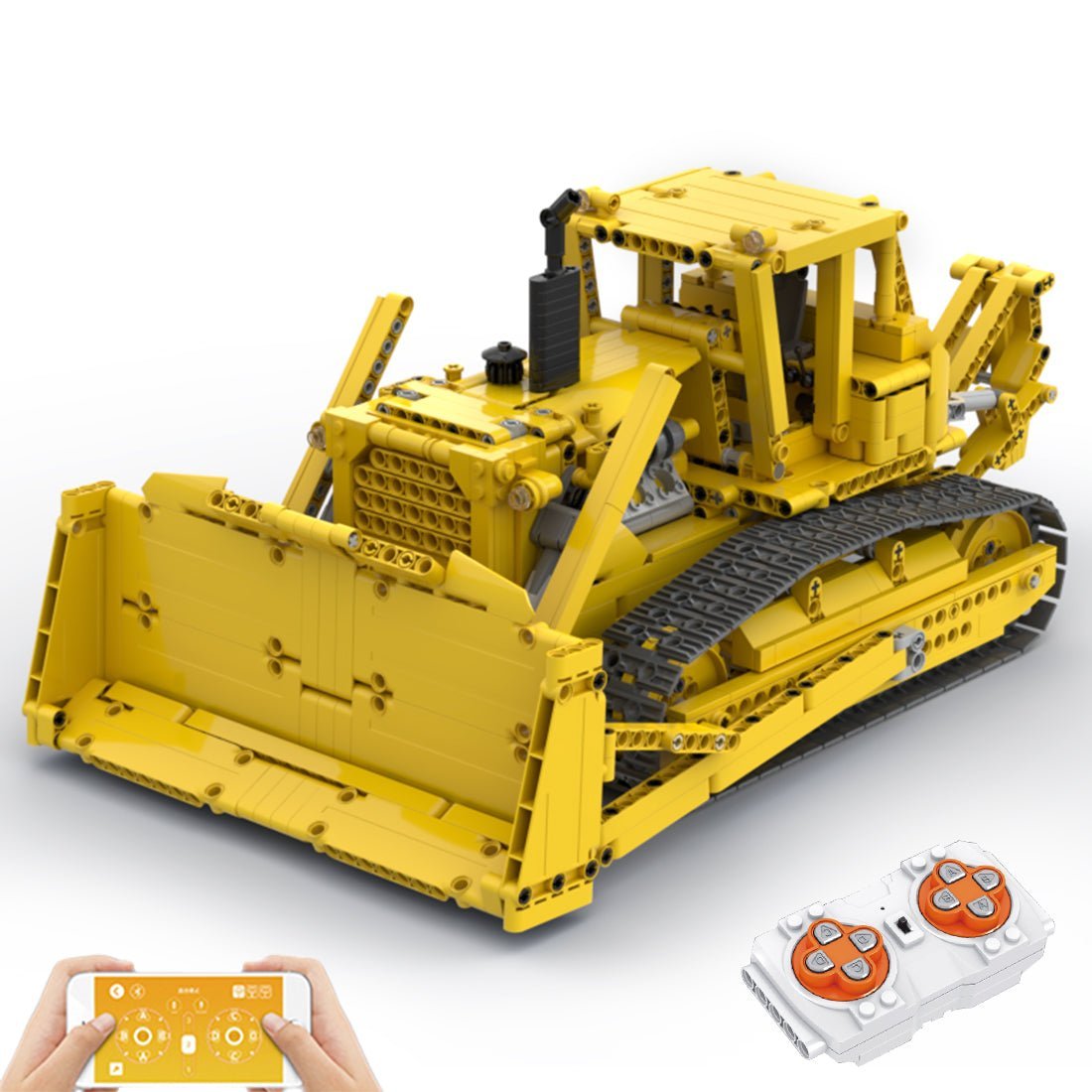 MOC-83756 Caterpillar D9H RC Bulldozer Building Blocks | LesDiy