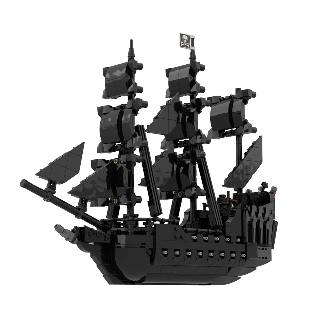 MOC - 84574 Pirate Black Pearl Ship Model - LesDiy - 