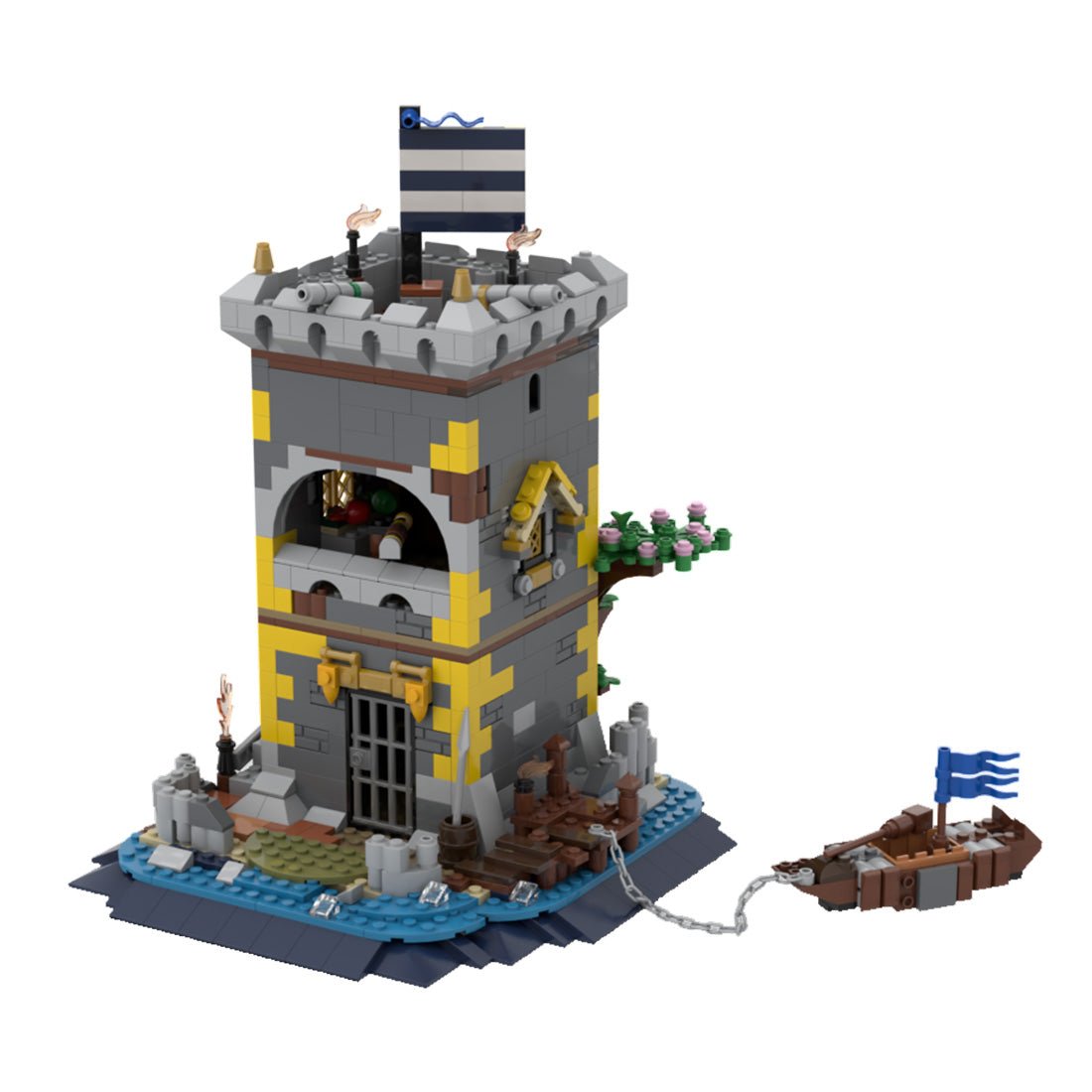 MOC - 85265 Medieval Pirate Fortress Building Blocks - LesDiy - 