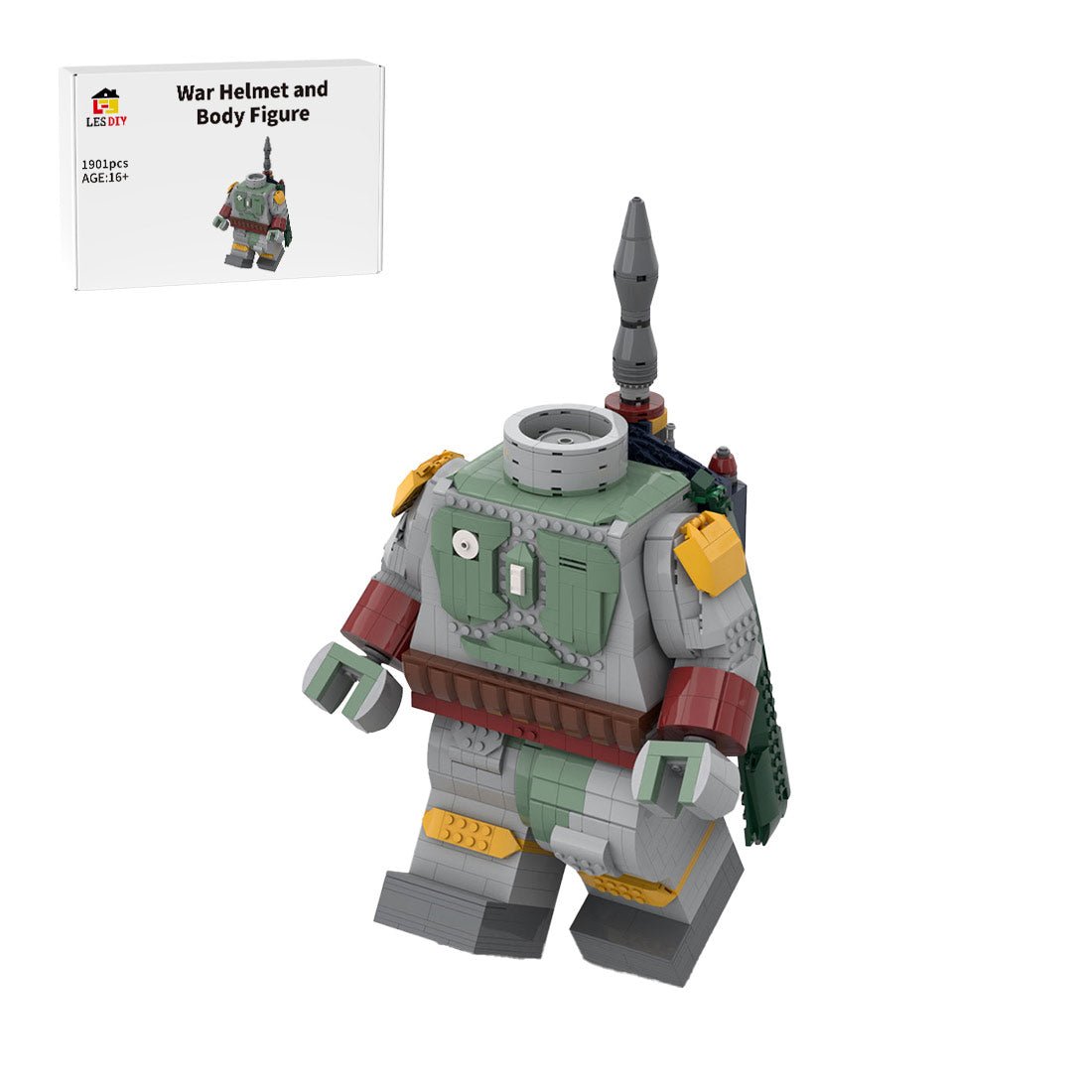 Mega Sized Boba Fett bust brick build