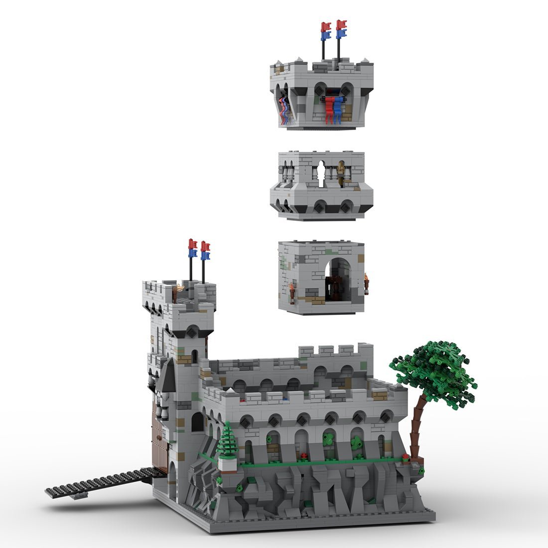 MOC-87299 King's Mountain Fortress | LesDiy