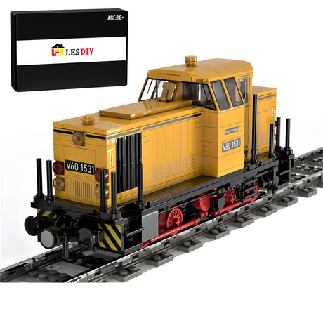 MOC - 87360 Shunter Engine V60 of the Deutsche Reichsbahn Building Blocks - LesDiy - Locomotive