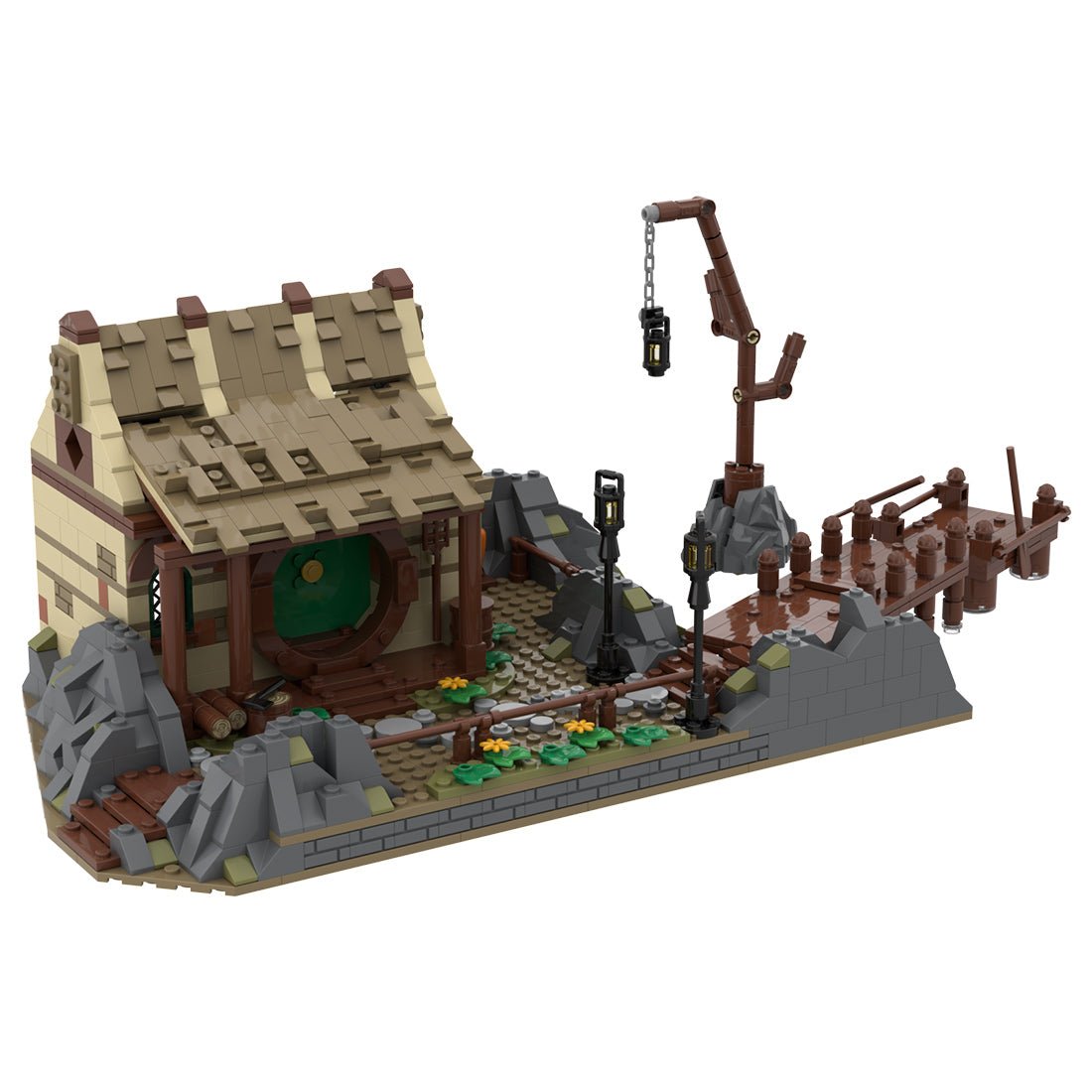 MOC - 87363 Harbor - Bucklebury Ferry - LesDiy - 