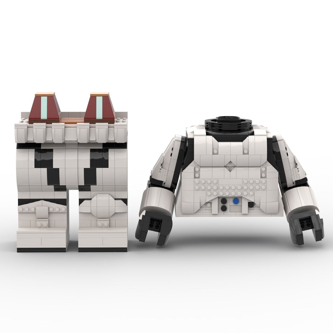 MOC - 87398 Storm Trooper Mega Figure Body - LesDiy - 