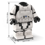MOC - 87398 Storm Trooper Mega Figure Body - LesDiy - 