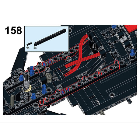 MOC - 87525 Ferrari F1 SF21 (8386 Base) 1:10 Scale - LesDiy
