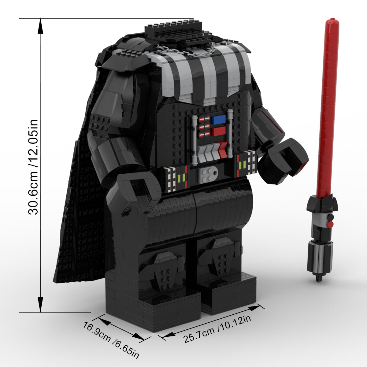 MOC - 88104 Darth Vader Mega Figure Body Building Blocks - LesDiy - 