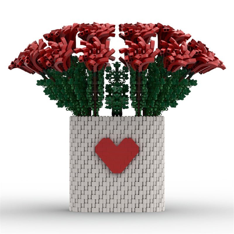 MOC - 88699 Two Dozen Red Roses - LesDiy - MOC