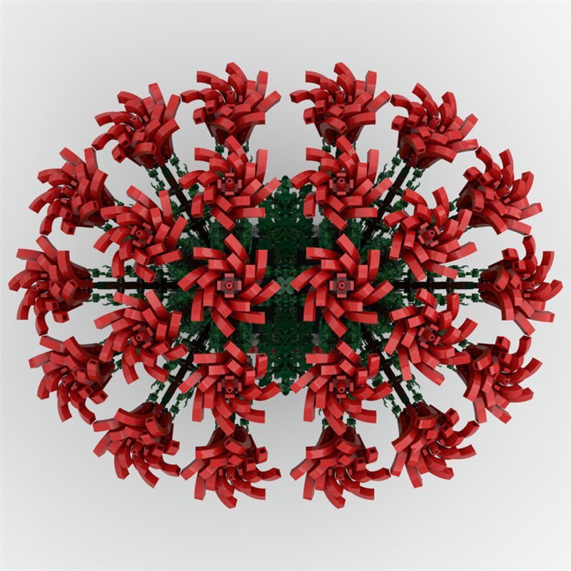 MOC - 88699 Two Dozen Red Roses - LesDiy - MOC