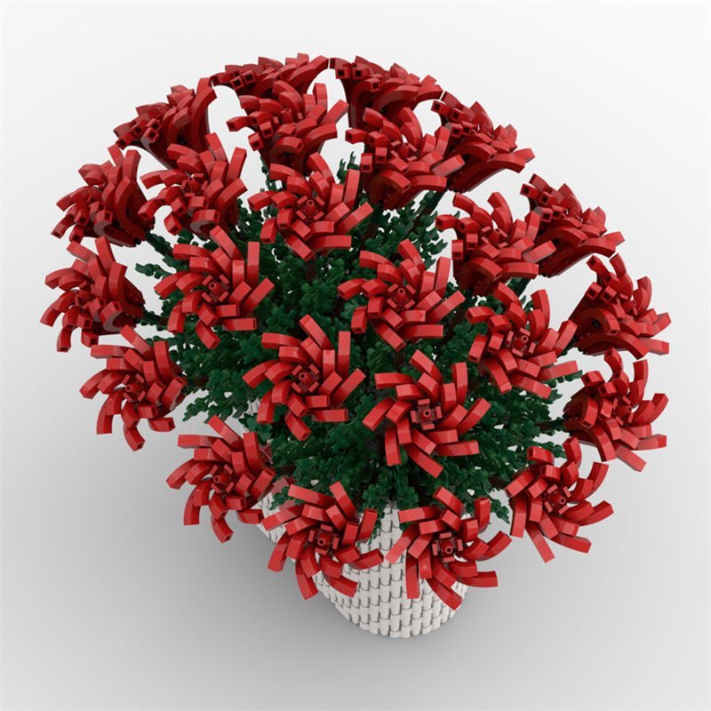 MOC - 88699 Two Dozen Red Roses - LesDiy - MOC