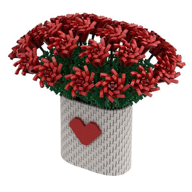 MOC - 88699 Two Dozen Red Roses - LesDiy - MOC