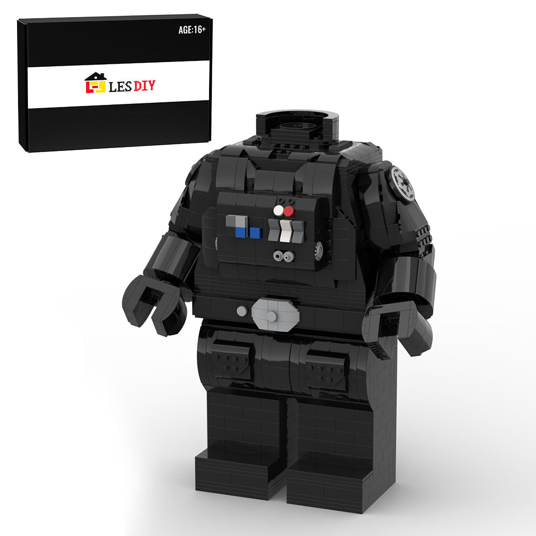 MOC - 88934 Tie Fighter Pilot Mega Figure Body - LesDiy - 